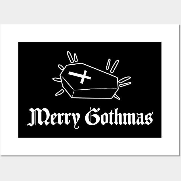 Merry Gothmas Wall Art by Wearing Silly